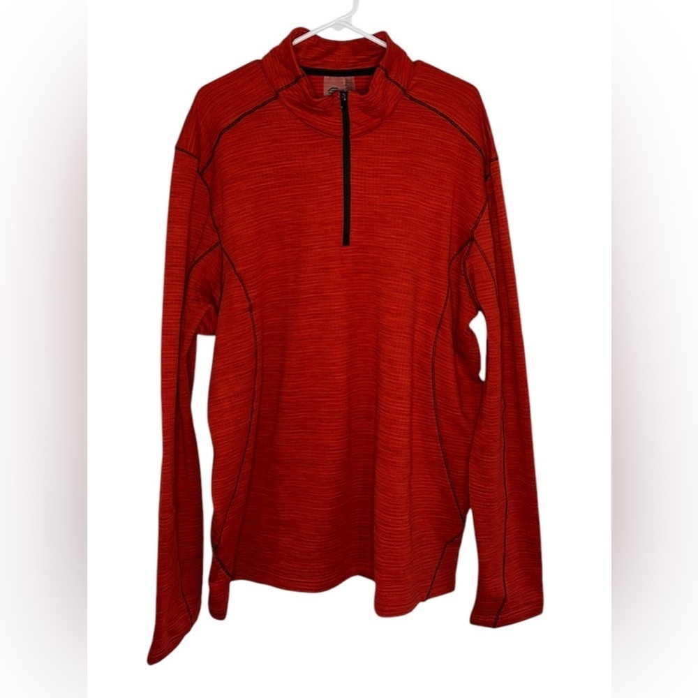 Stormtech Base Layer Thermal 1/4 Zip Pullover Fire Orange Men's Size 3XL Outdoor - Picture 3 of 11